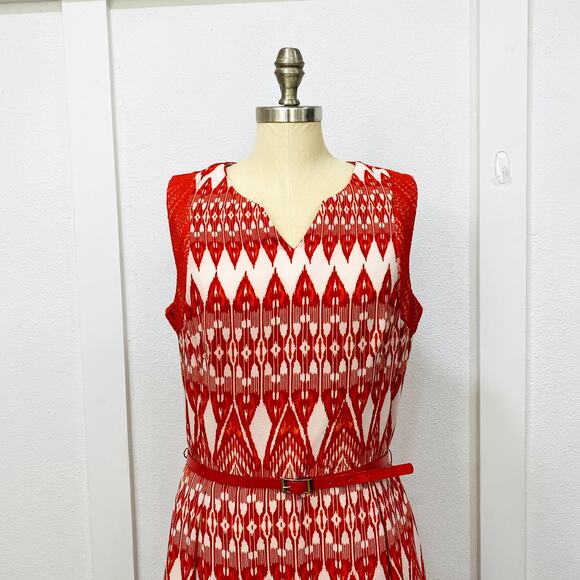 Established 1962 Sun Dress Womens Size 14 Orange Sleeveless A-Line Embroidered - Picture 2 of 14